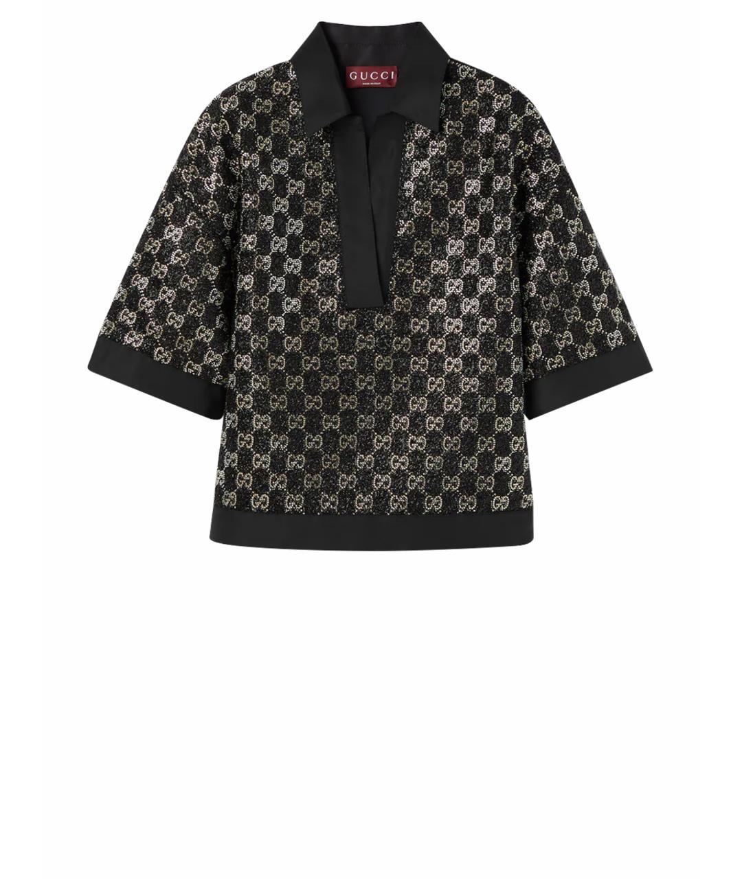 GUCCI Черный шерстяной джемпер / свитер, фото 1