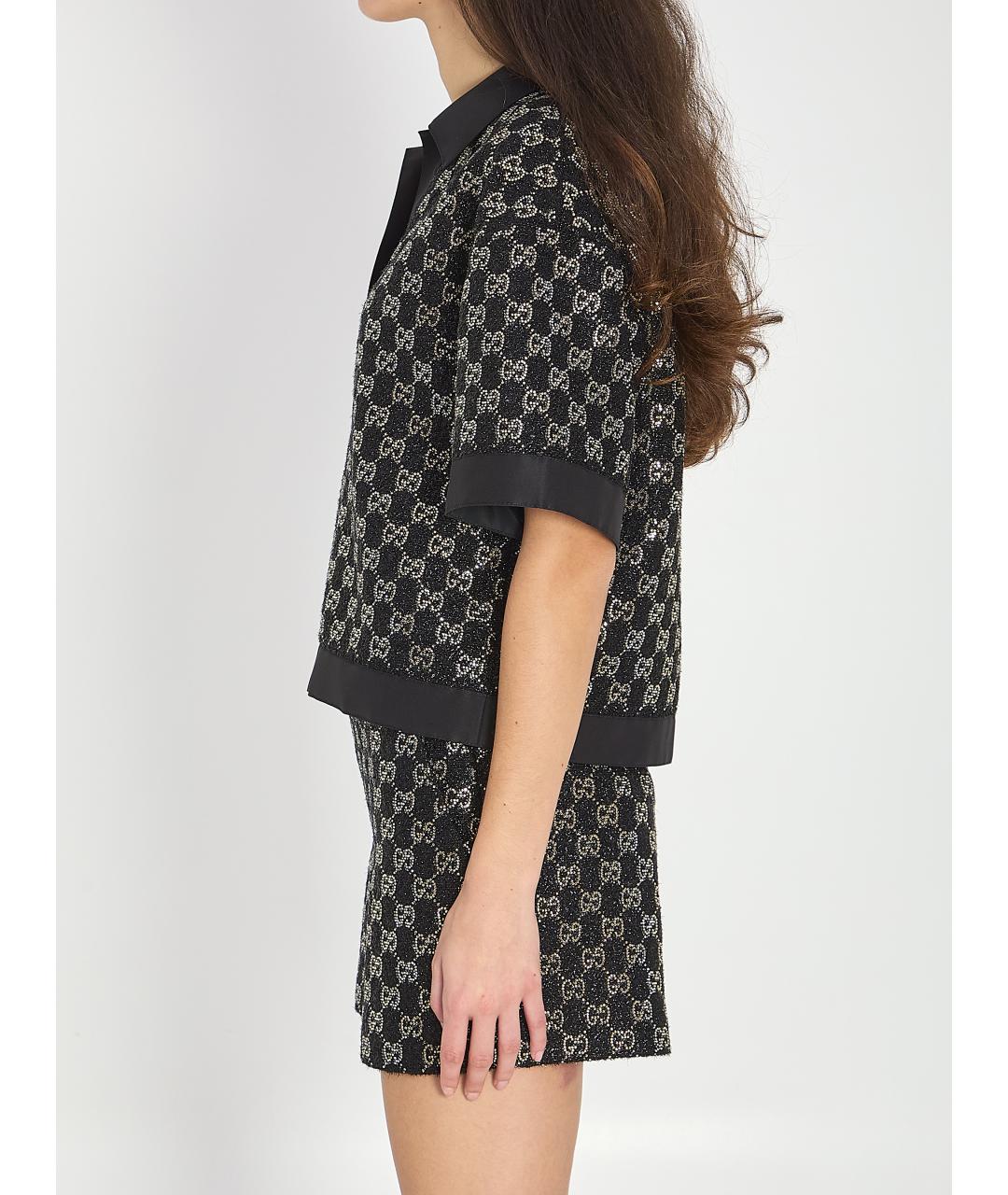 GUCCI Черный шерстяной джемпер / свитер, фото 4