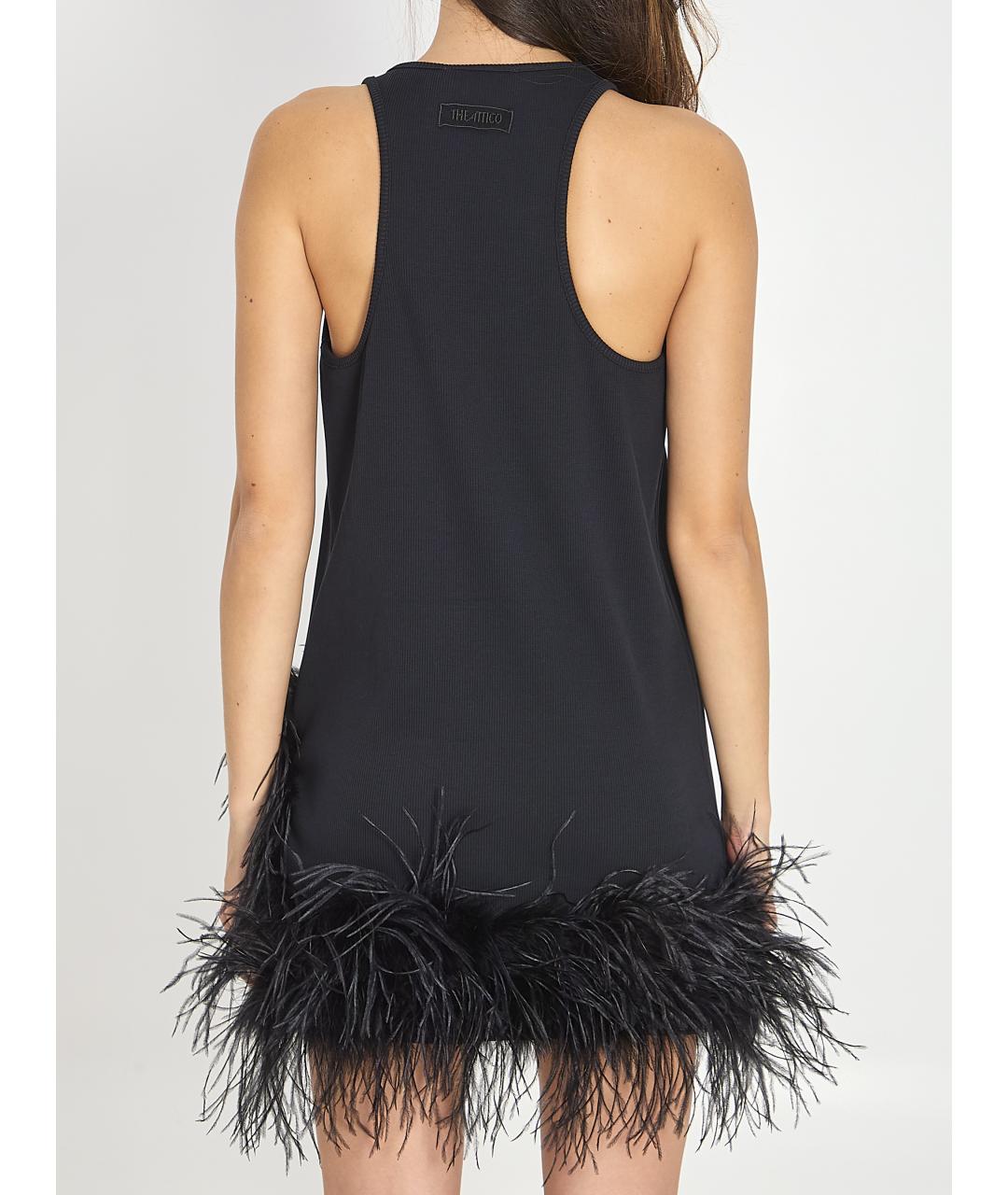 THE ATTICO Черное платье, фото 4