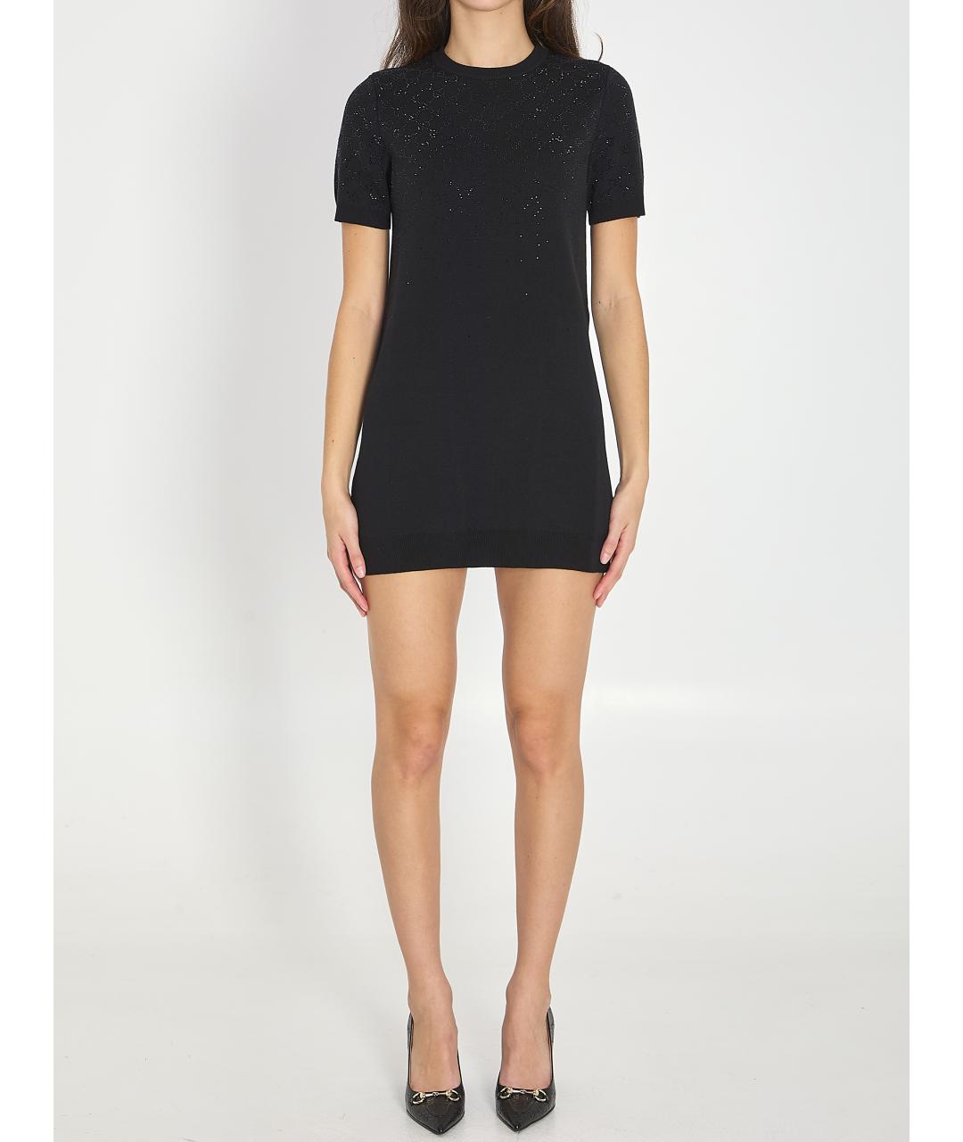 GUCCI Черное шерстяное платье, фото 5