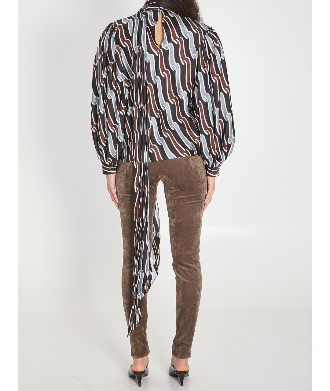 GUCCI Мульти шелковая блузы, фото 4