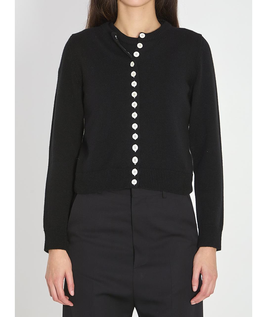 CELINE Черный кашемировый кардиган, фото 5