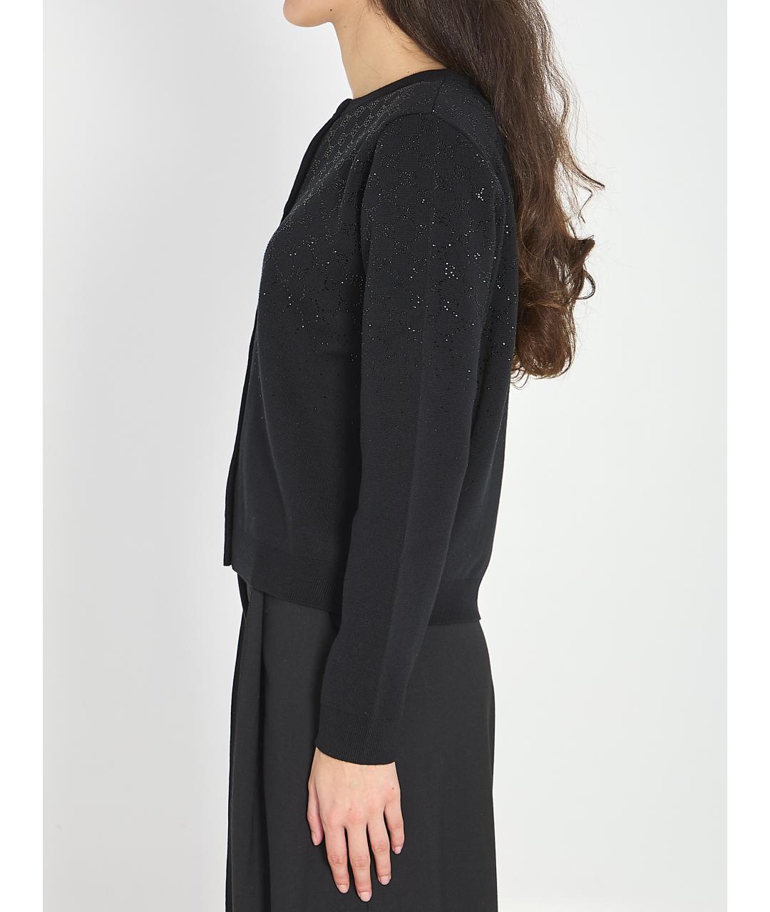 GUCCI Черный шерстяной джемпер / свитер, фото 4