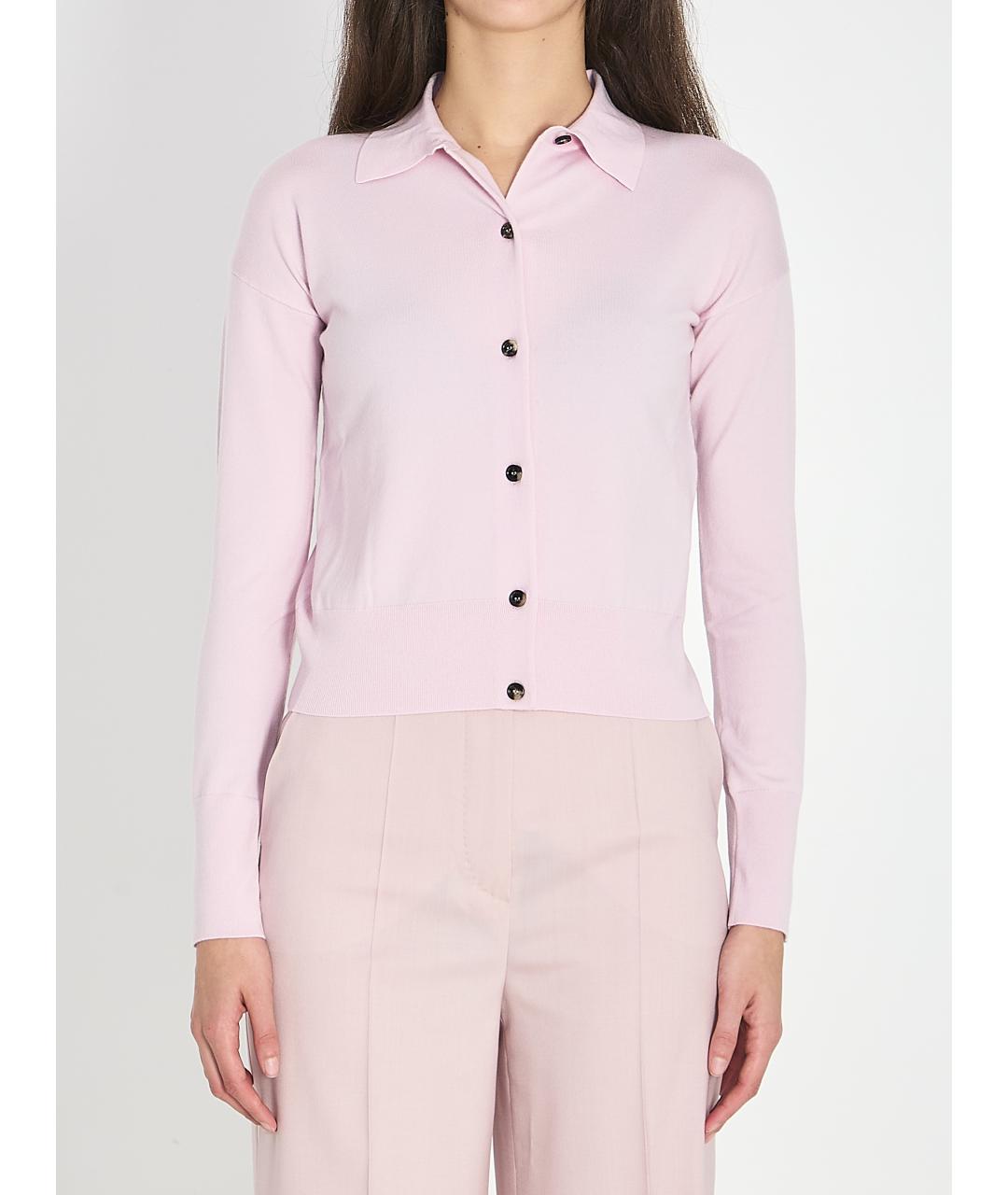 MAX MARA Розовый шерстяной кардиган, фото 5