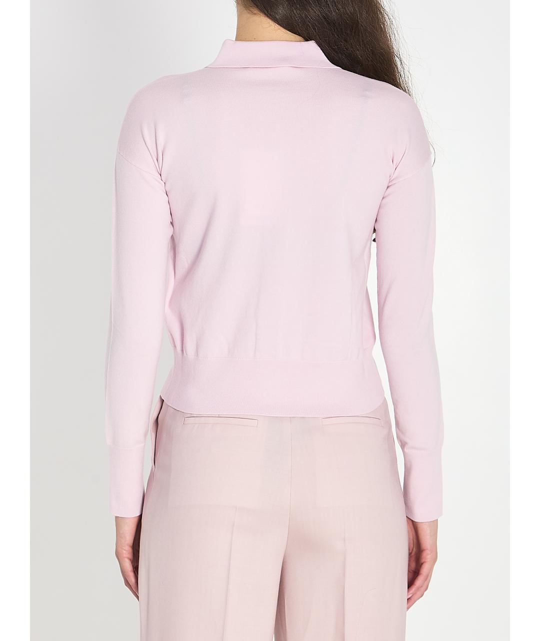 MAX MARA Розовый шерстяной кардиган, фото 4