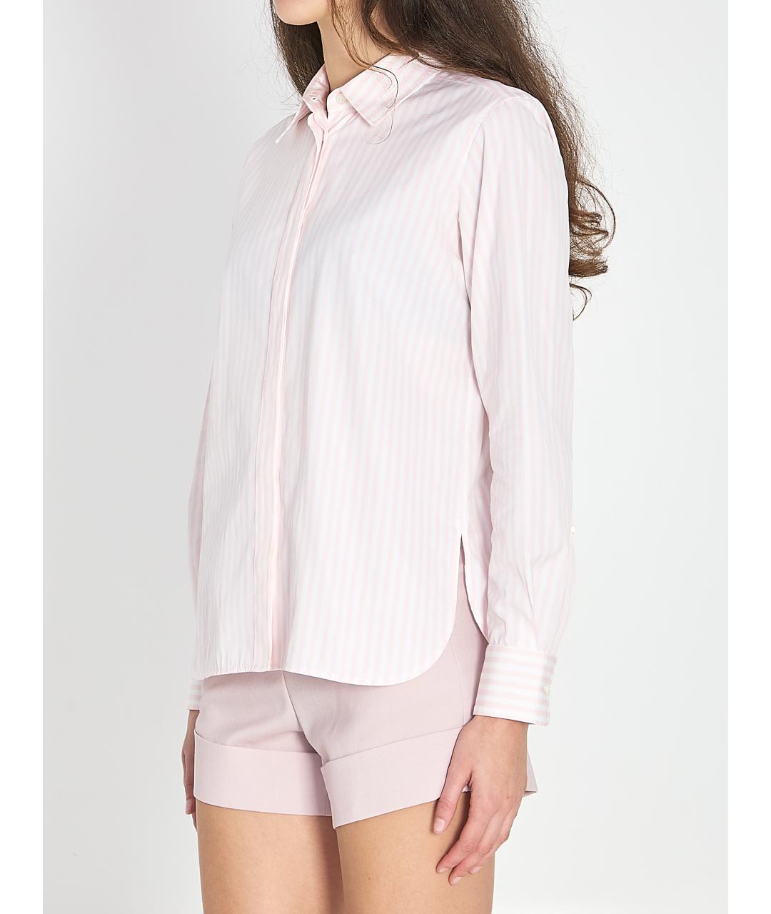 MAX MARA Розовая хлопковая рубашка, фото 2