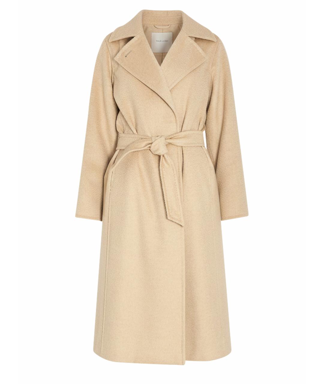 MAX MARA Бежевое шерстяное пальто, фото 7