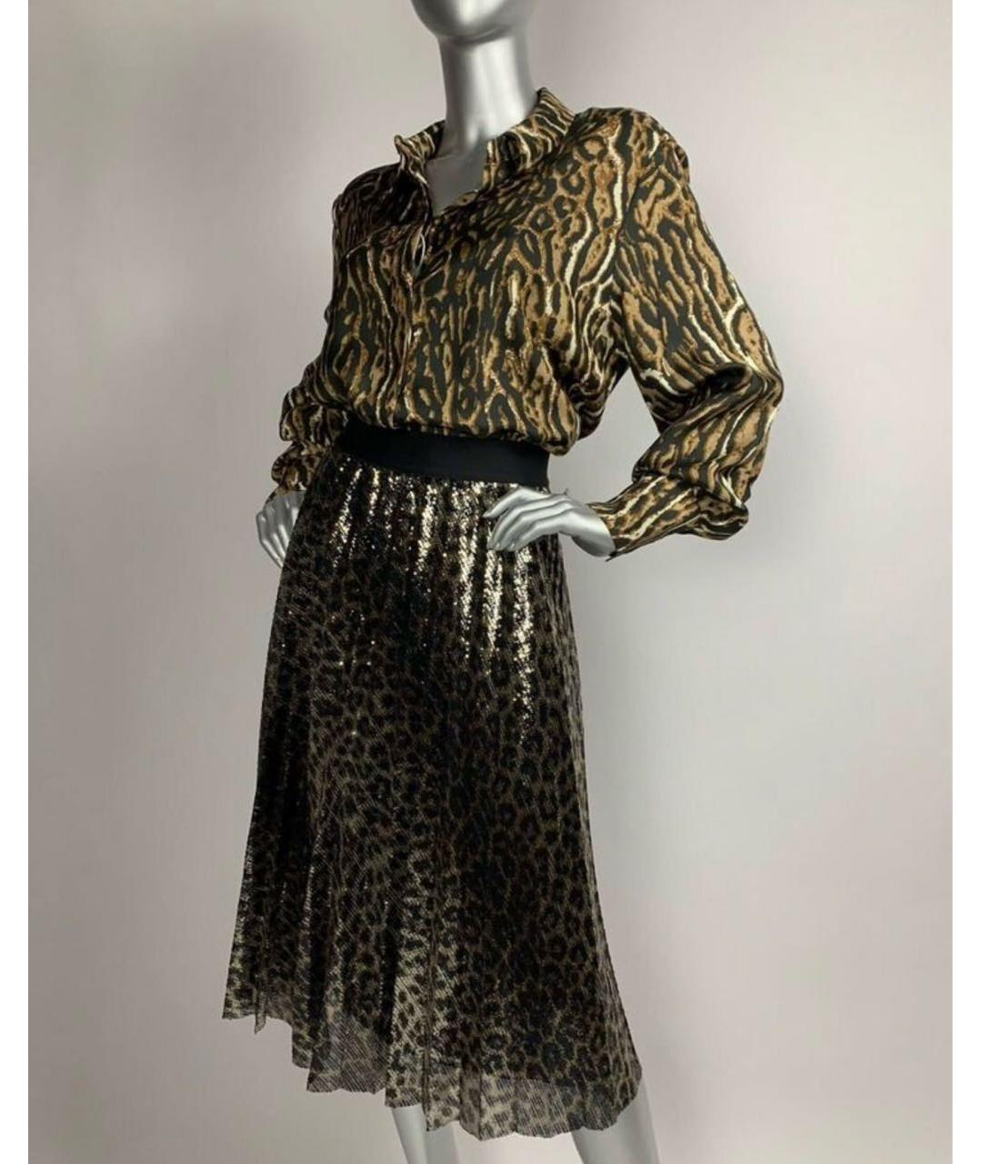 MAX MARA Черная полиэстеровая юбка миди, фото 5