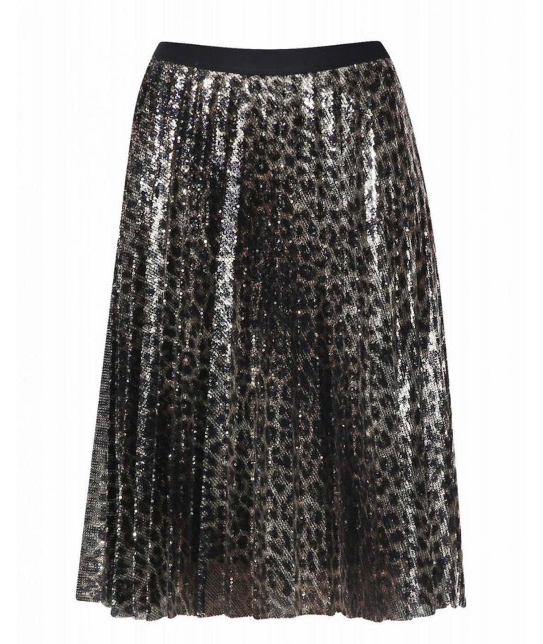 MAX MARA Черная полиэстеровая юбка миди, фото 1