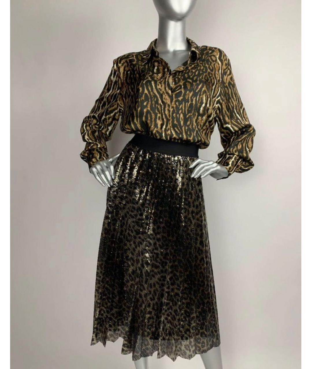 MAX MARA Черная полиэстеровая юбка миди, фото 6