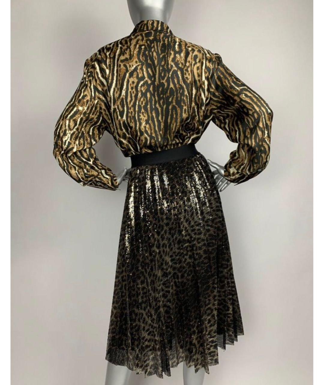 MAX MARA Черная полиэстеровая юбка миди, фото 7