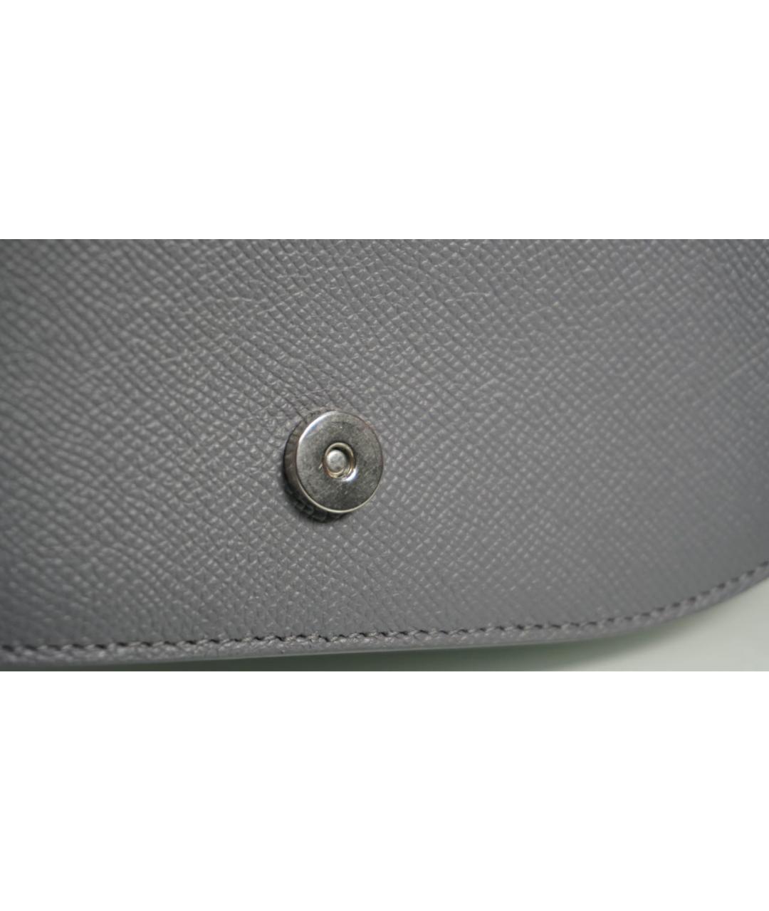 BALENCIAGA Серая кожаная сумка через плечо, фото 8