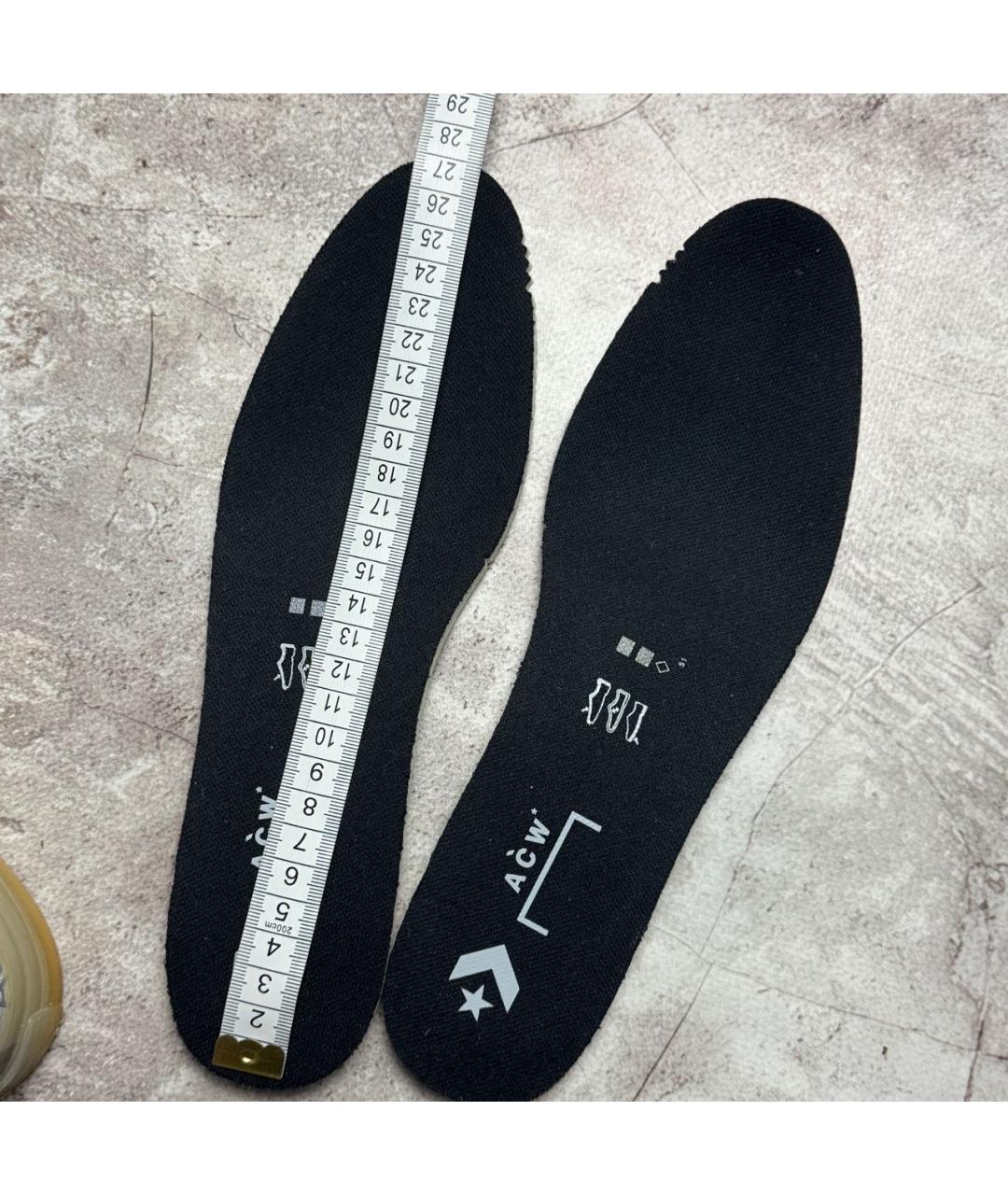 A-COLD-WALL* Бежевые текстильные высокие кроссовки / кеды, фото 6