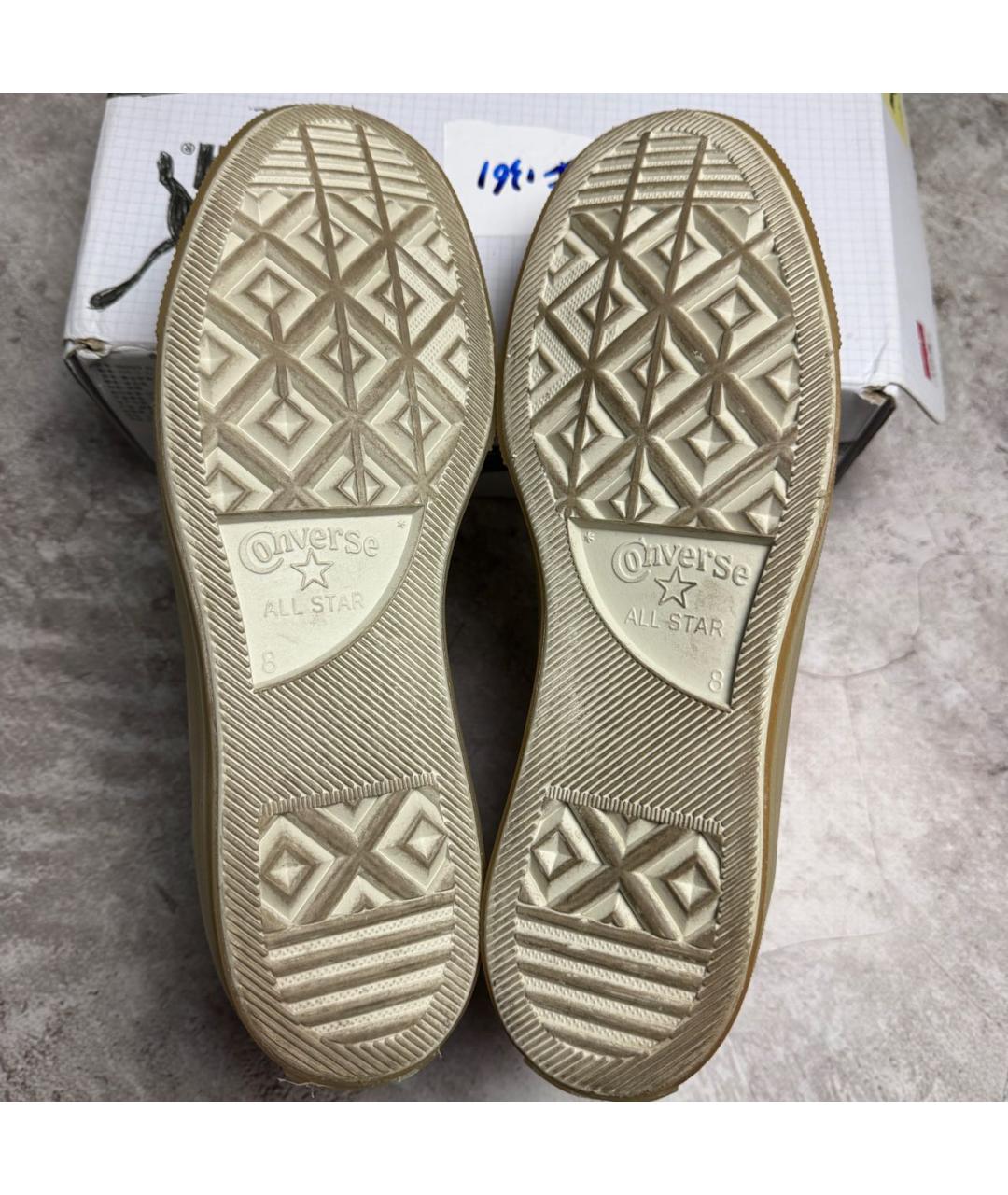 A-COLD-WALL* Бежевые текстильные высокие кроссовки / кеды, фото 4