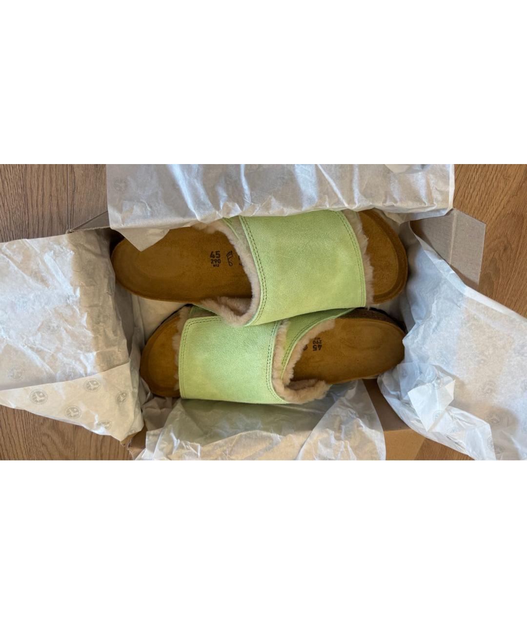 BIRKENSTOCK Салатовые сандалии, фото 3