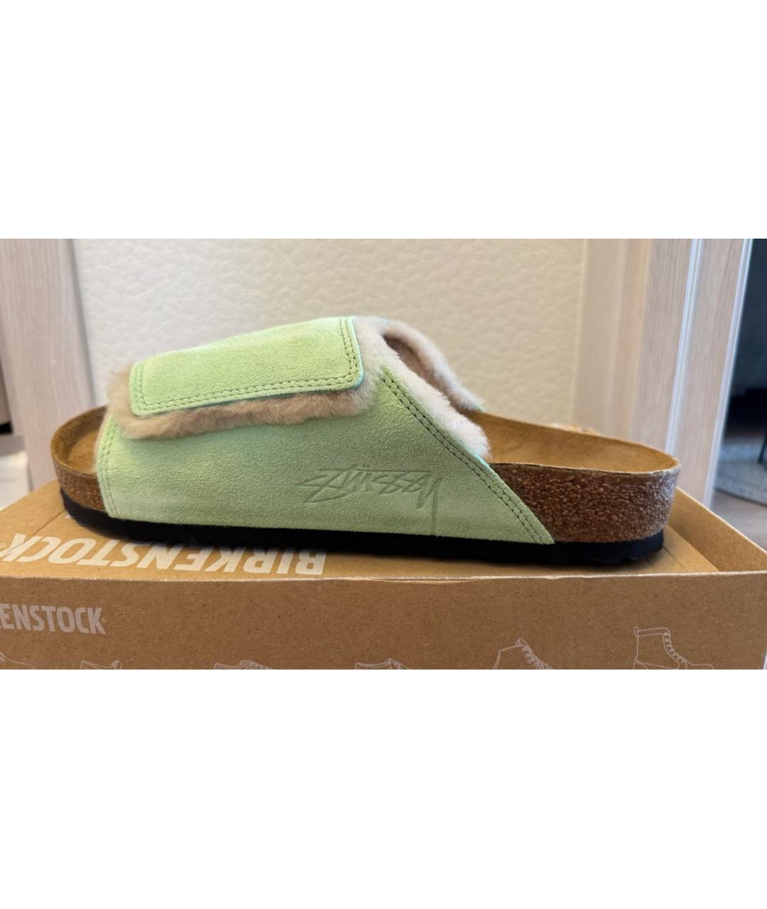 BIRKENSTOCK Салатовые сандалии, фото 6