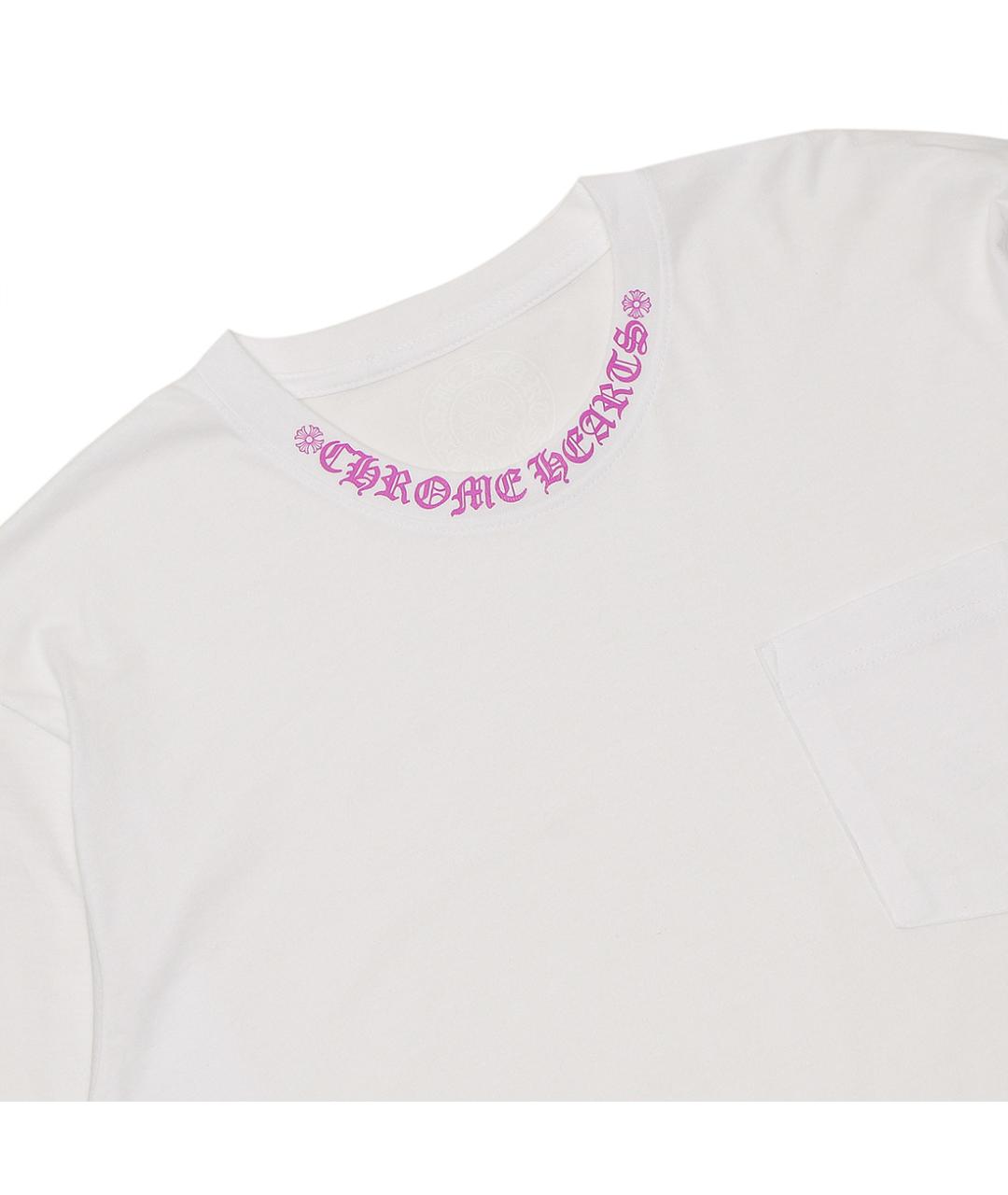 CHROME HEARTS Белая хлопковая футболка, фото 2