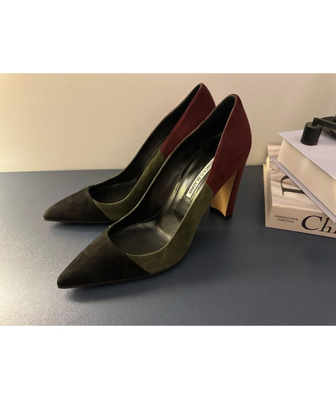 MANOLO BLAHNIK Замшевые туфли, фото 8