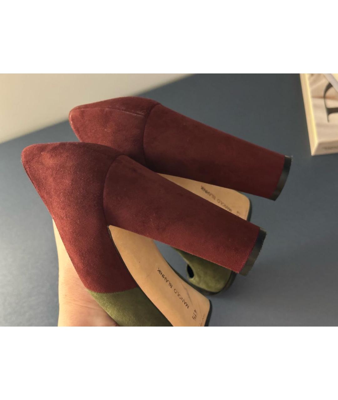 MANOLO BLAHNIK Замшевые туфли, фото 4