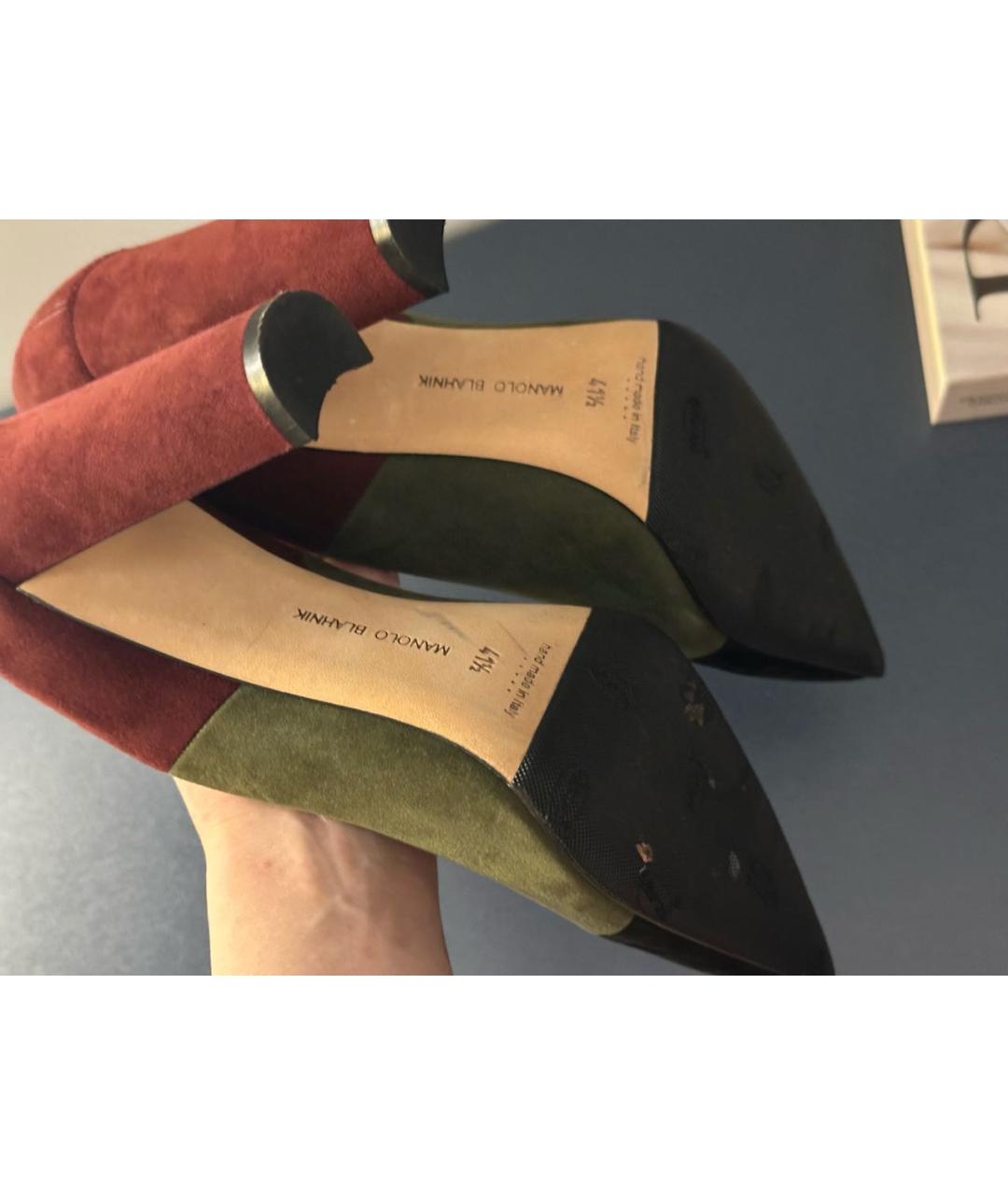 MANOLO BLAHNIK Замшевые туфли, фото 5