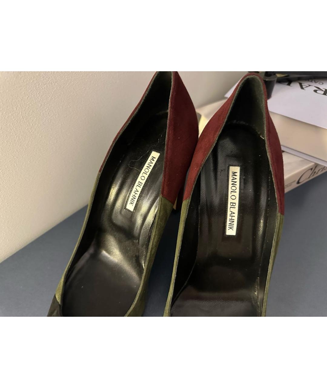 MANOLO BLAHNIK Замшевые туфли, фото 3