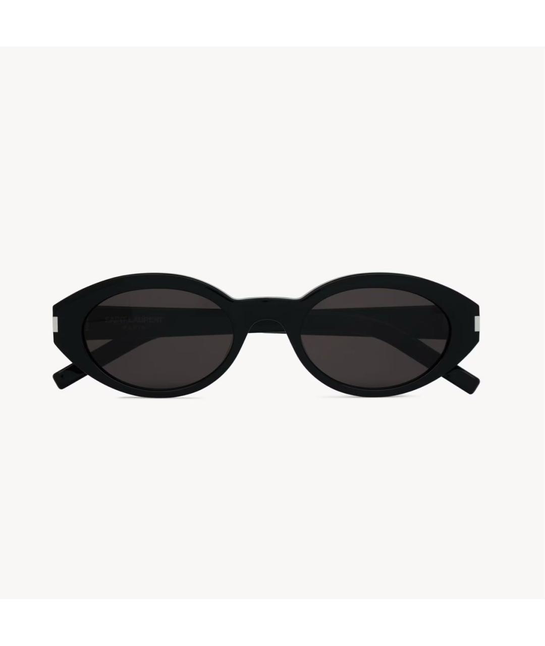 SAINT LAURENT Черные пластиковые солнцезащитные очки, фото 2