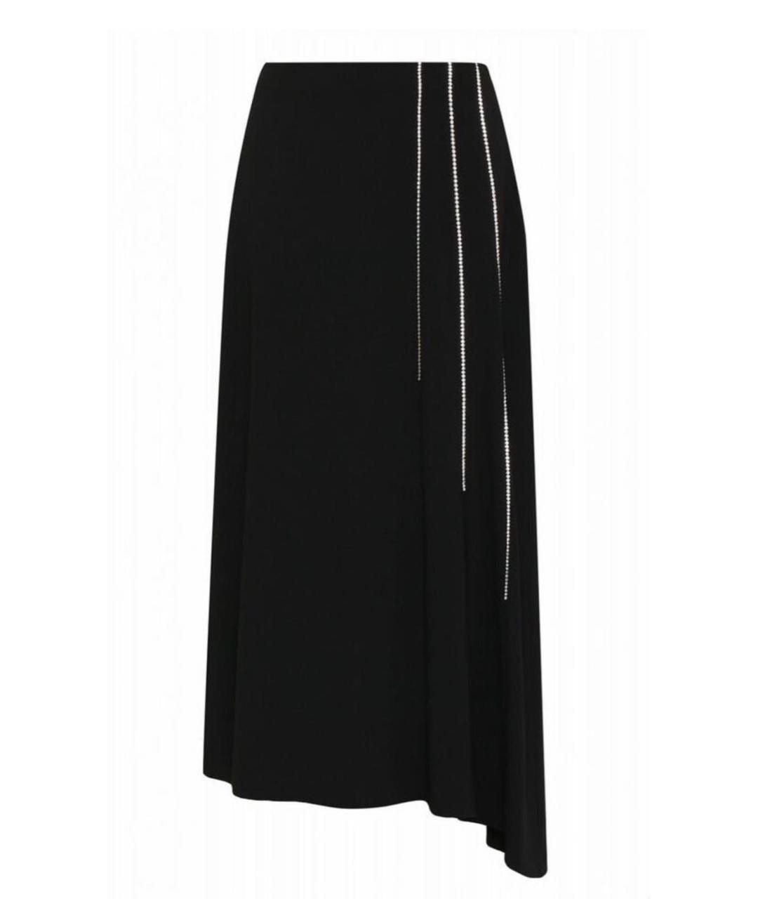 MAX MARA Черная ацетатная юбка макси, фото 8