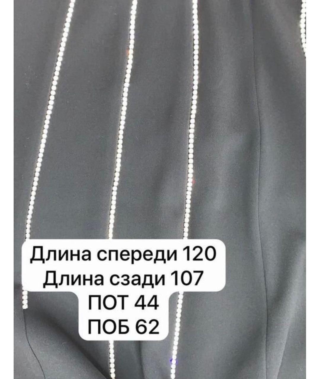 MAX MARA Черная ацетатная юбка макси, фото 6