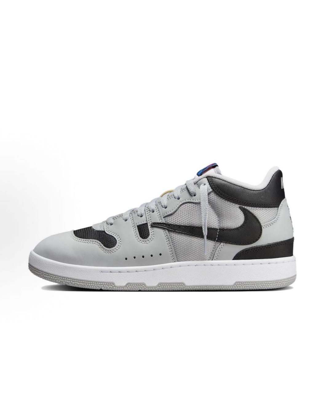 NIKE Серые текстильные высокие кроссовки / кеды, фото 6