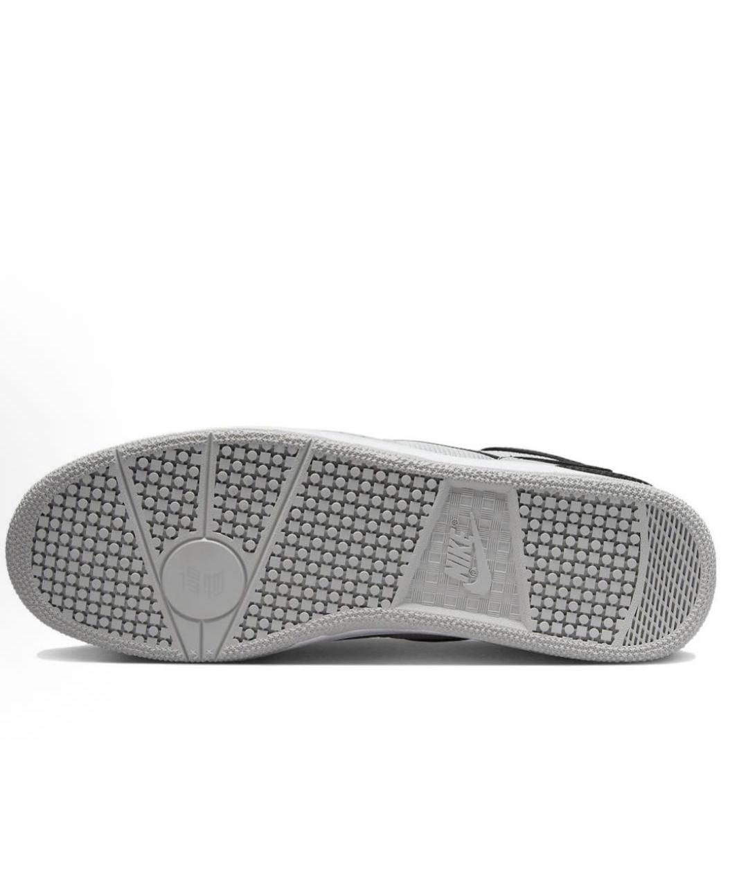 NIKE Серые текстильные высокие кроссовки / кеды, фото 5