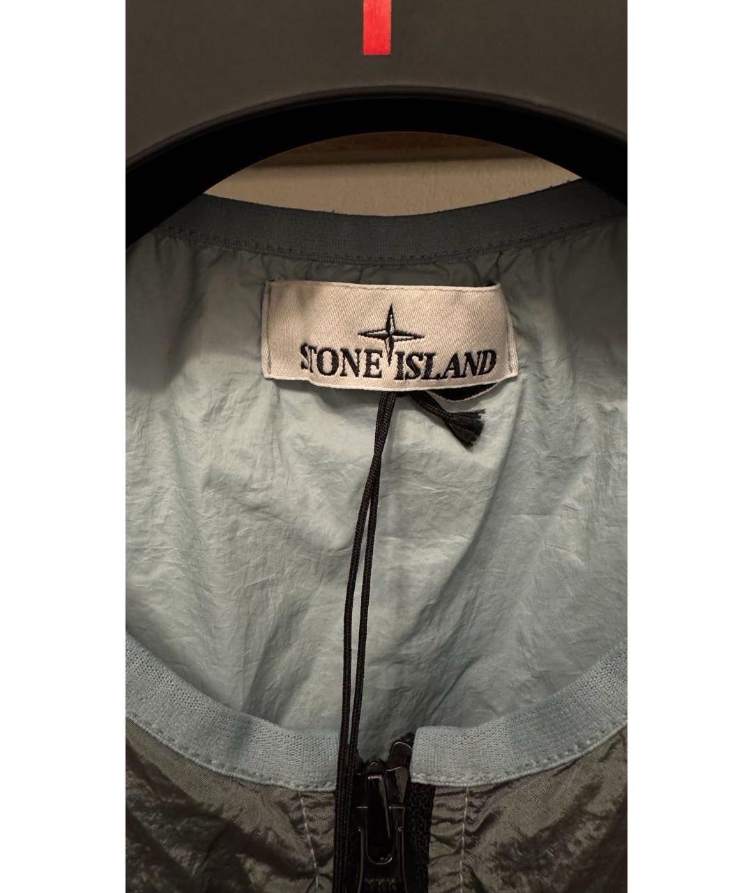 STONE ISLAND Серый полиэстеровый жилет, фото 3