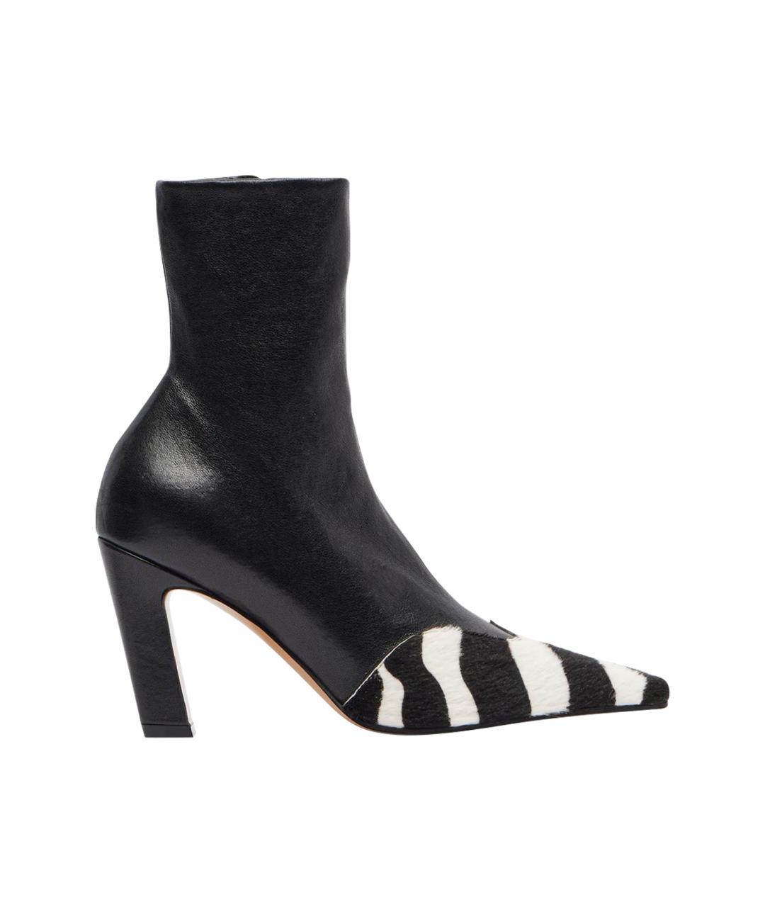 KHAITE Черные кожаные ботильоны, фото 1