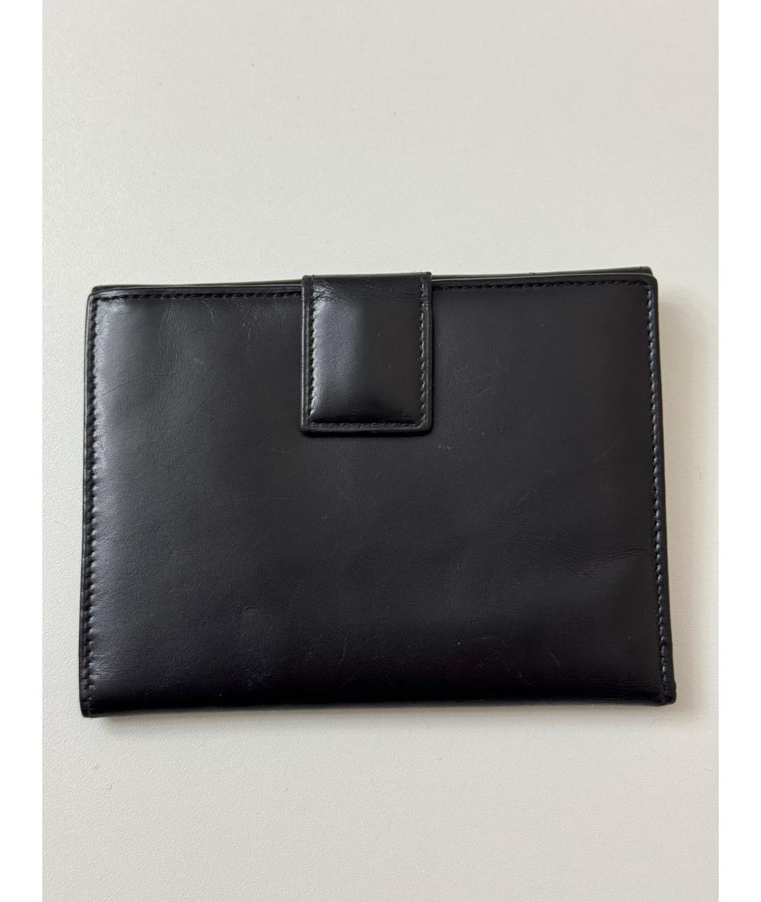 PRADA Черный кожаный кошелек, фото 2