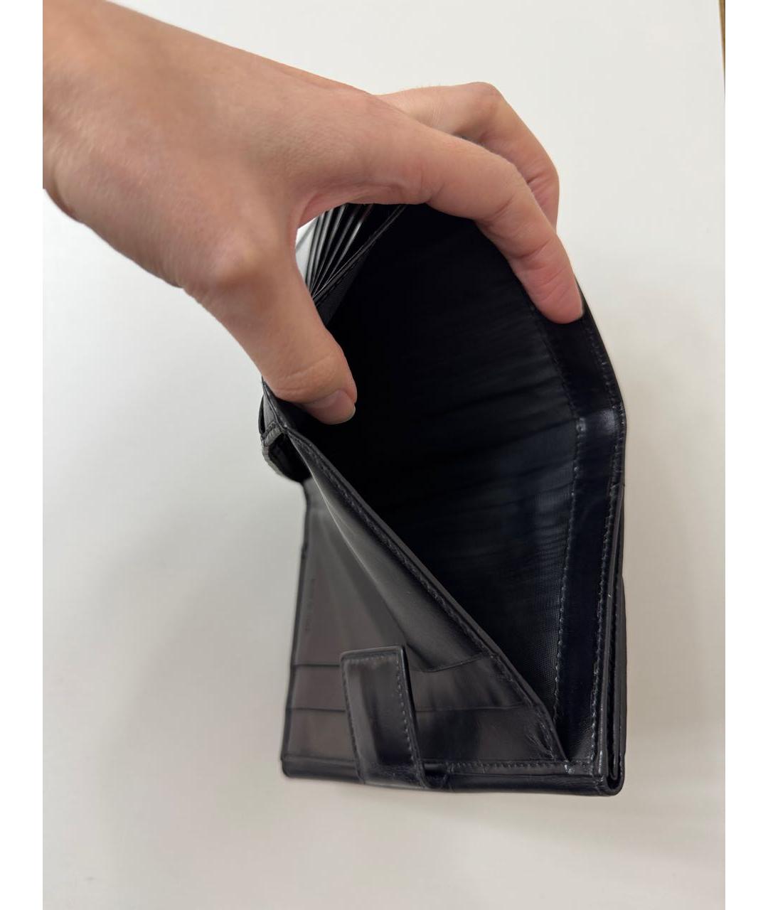PRADA Черный кожаный кошелек, фото 5