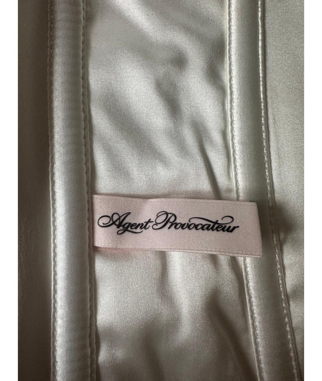 AGENT PROVOCATEUR Белый шелковый корсет, фото 9