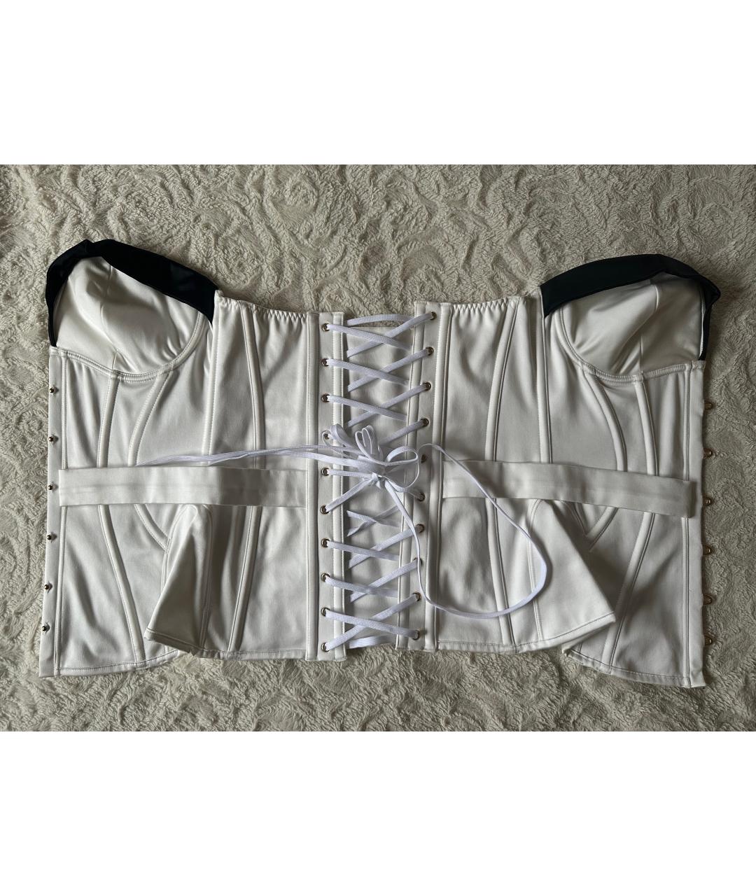 AGENT PROVOCATEUR Белый шелковый корсет, фото 7