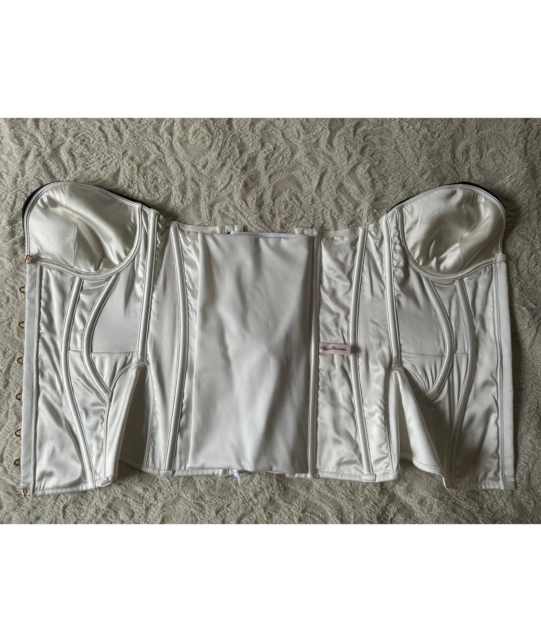 AGENT PROVOCATEUR Белый шелковый корсет, фото 8