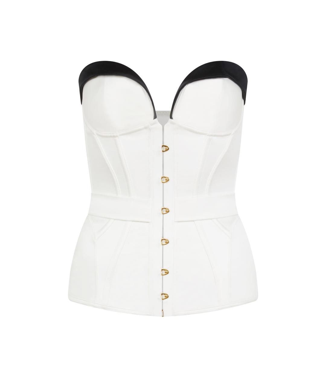AGENT PROVOCATEUR Белый шелковый корсет, фото 7