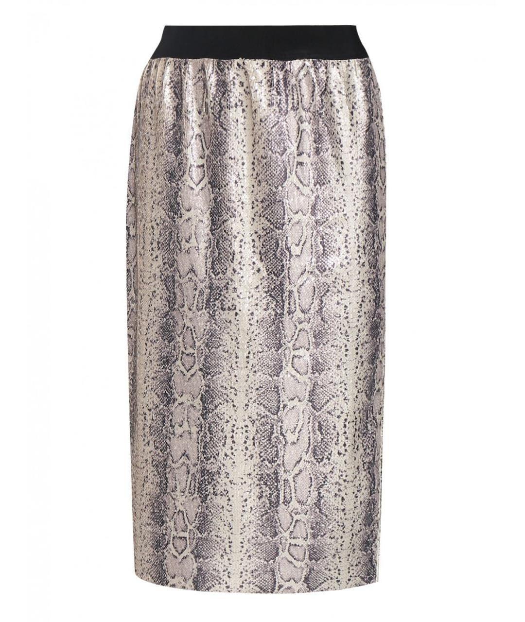 MAX MARA Мульти полиэстеровая юбка миди, фото 1