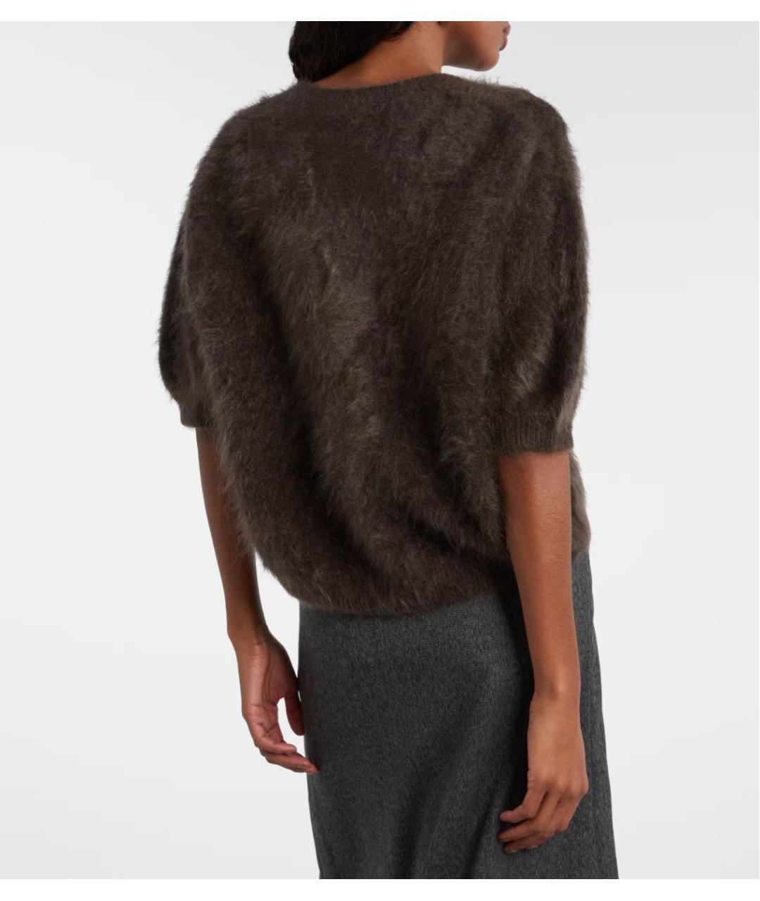 LISA YANG Коричневый кашемировый джемпер / свитер, фото 4