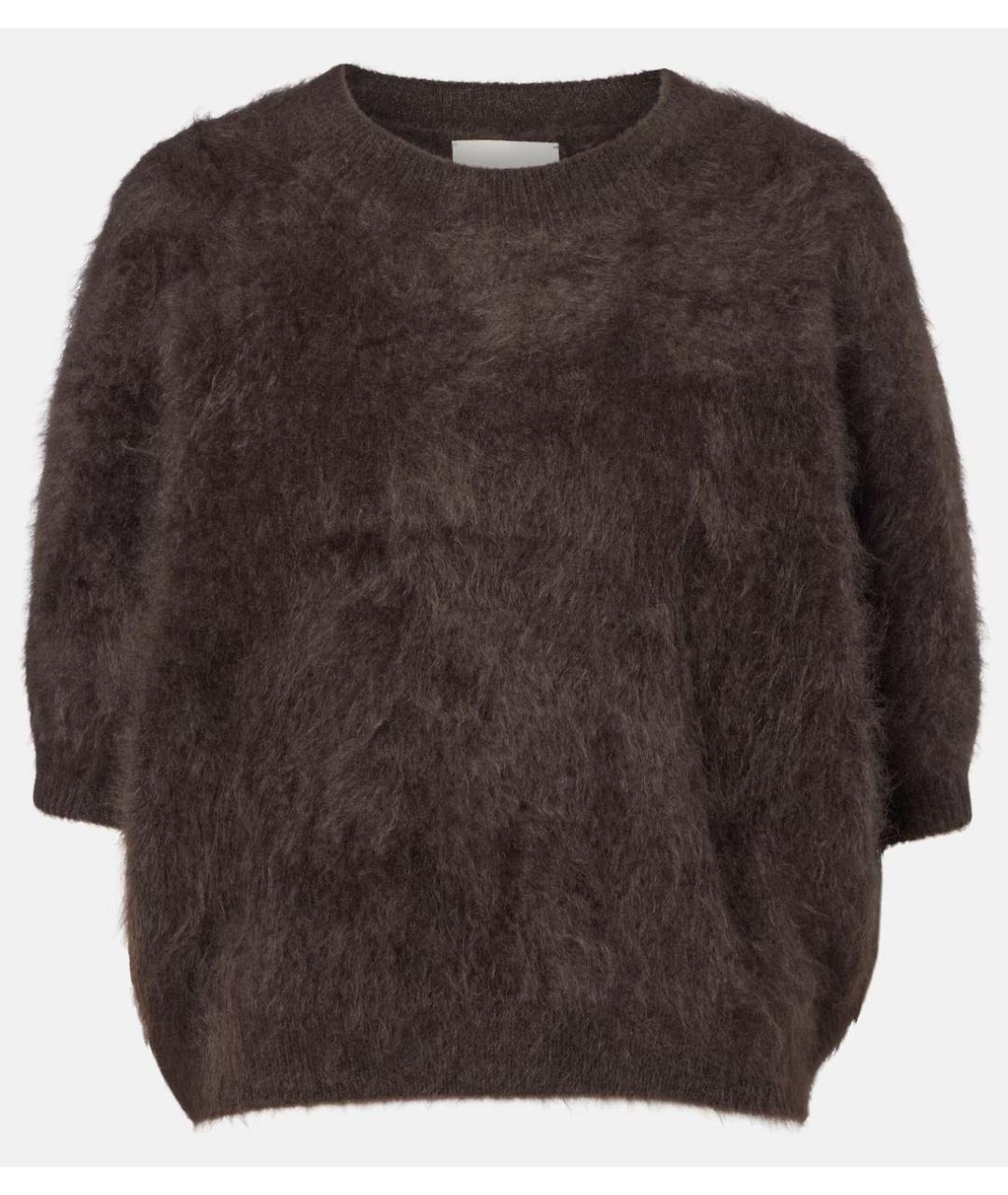 LISA YANG Коричневый кашемировый джемпер / свитер, фото 5