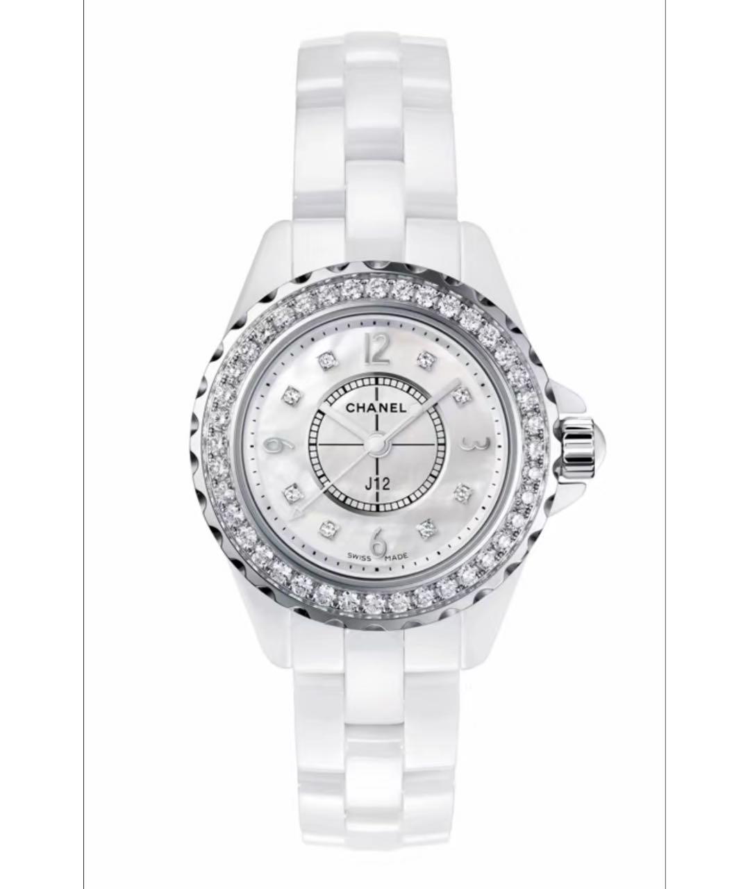 CHANEL Белые керамические часы, фото 5