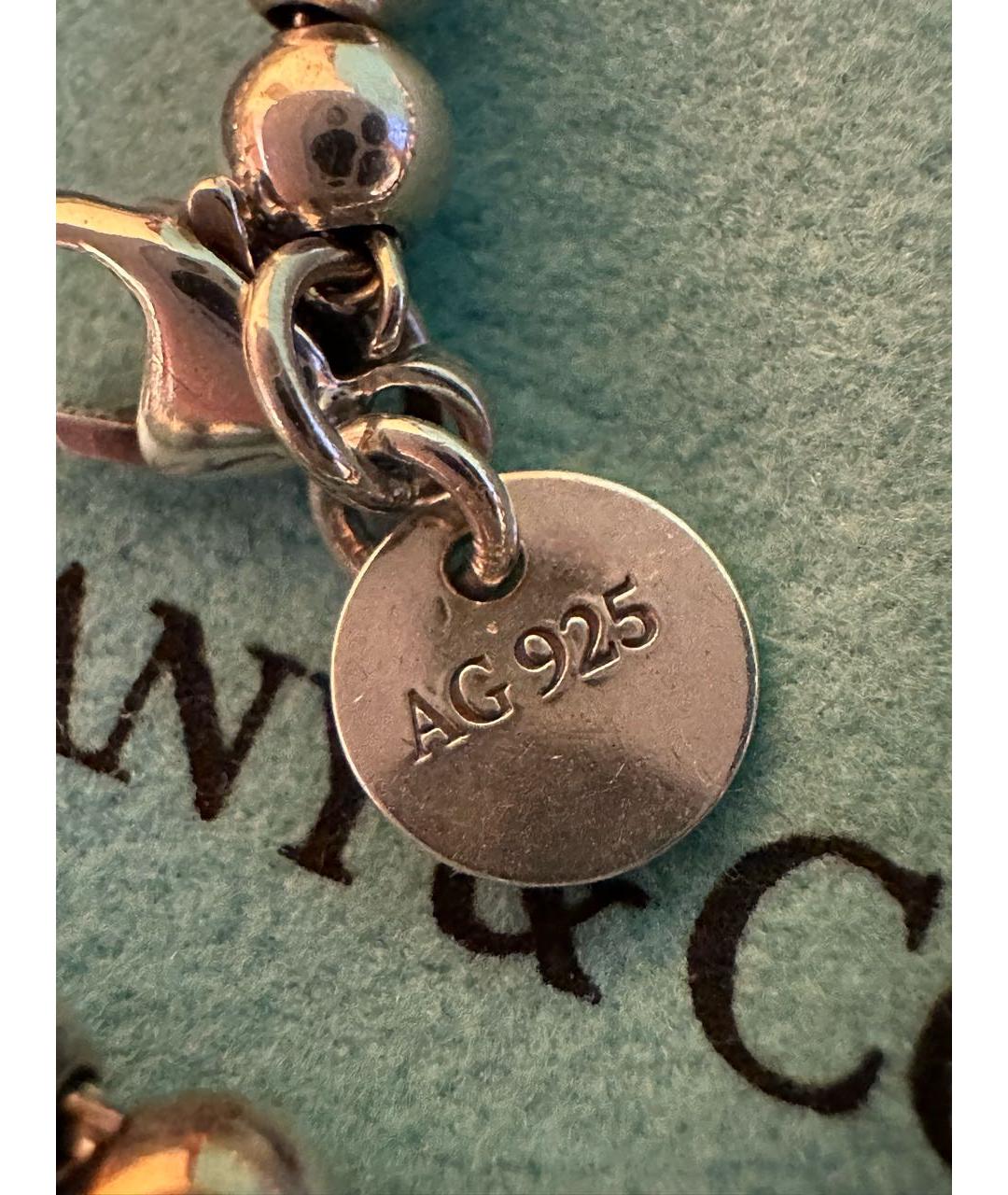 TIFFANY&CO Бирюзовый серебряный браслет, фото 6