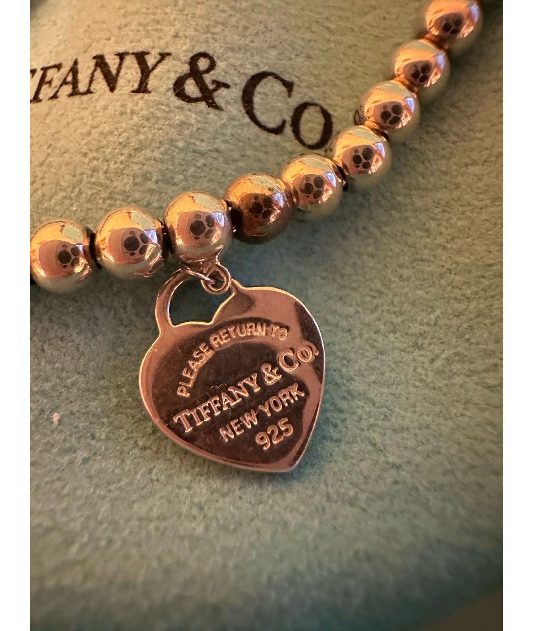 TIFFANY&CO Бирюзовый серебряный браслет, фото 3