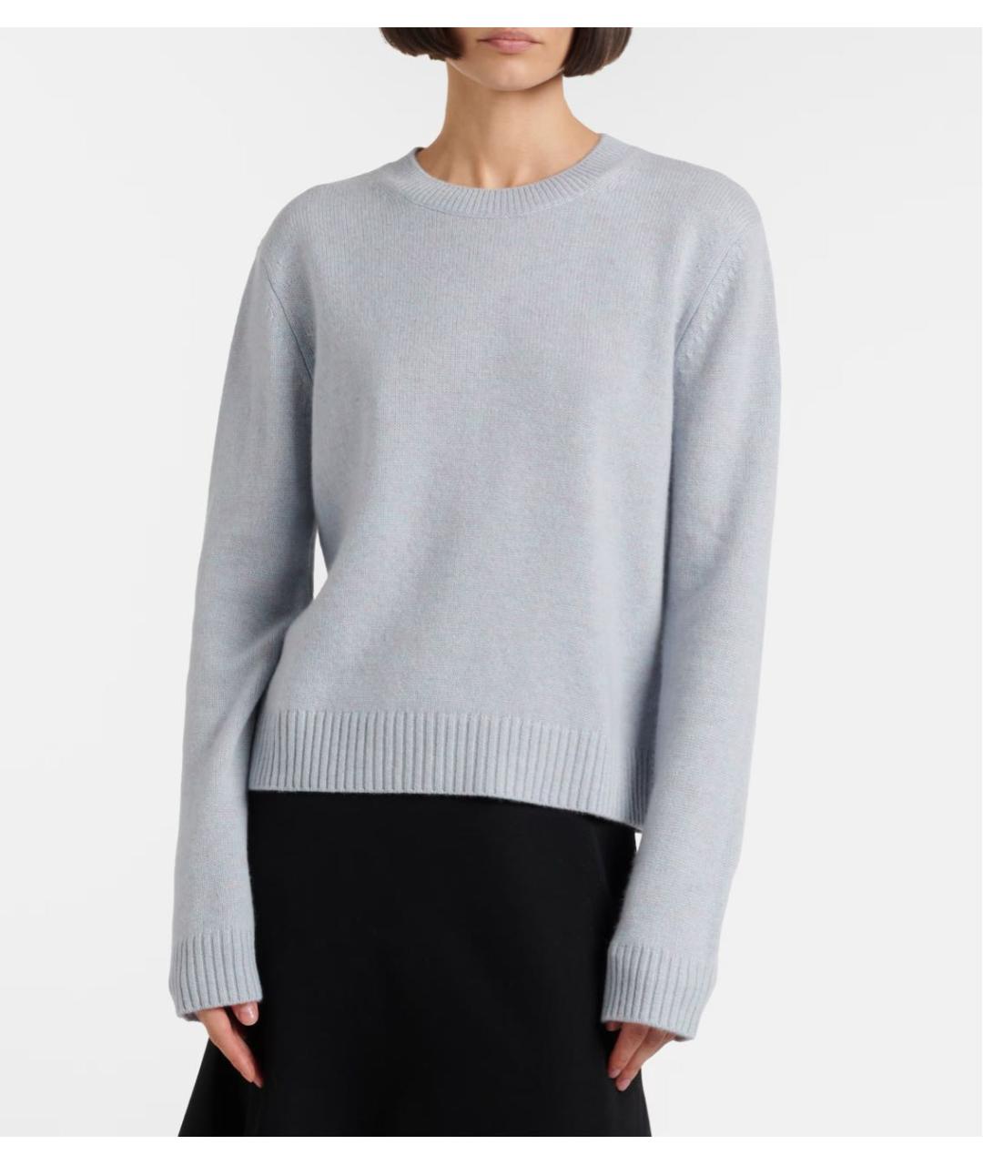 LISA YANG Голубой кашемировый джемпер / свитер, фото 3