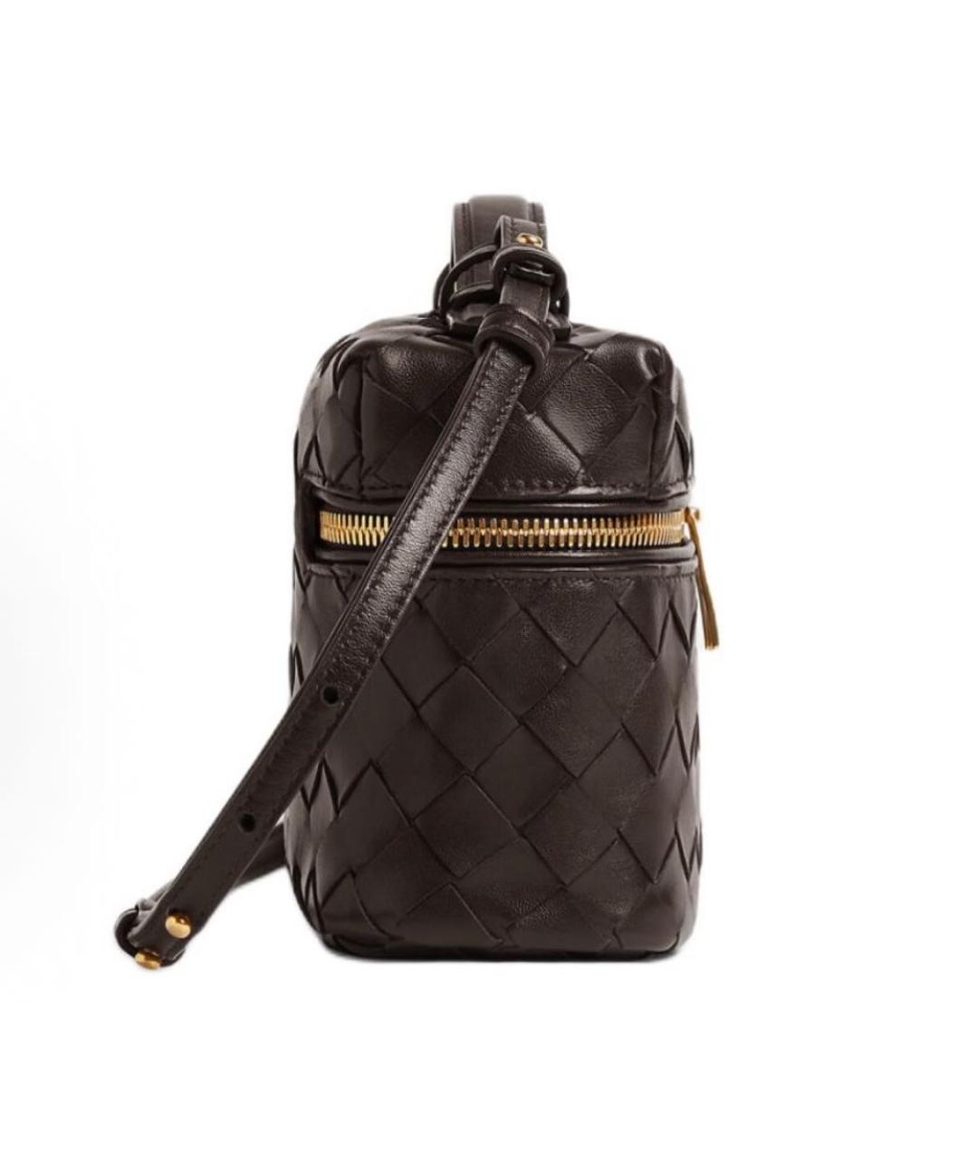 BOTTEGA VENETA Коричневая кожаная сумка через плечо, фото 2