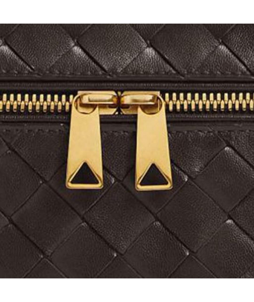 BOTTEGA VENETA Коричневая кожаная сумка через плечо, фото 5