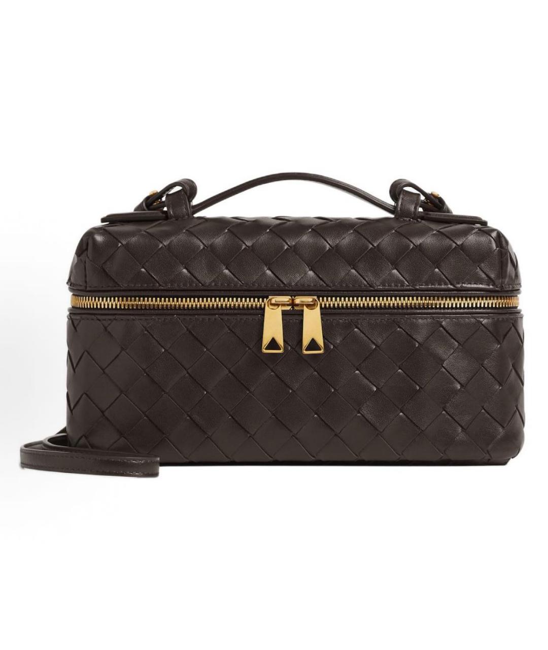 BOTTEGA VENETA Коричневая кожаная сумка через плечо, фото 7