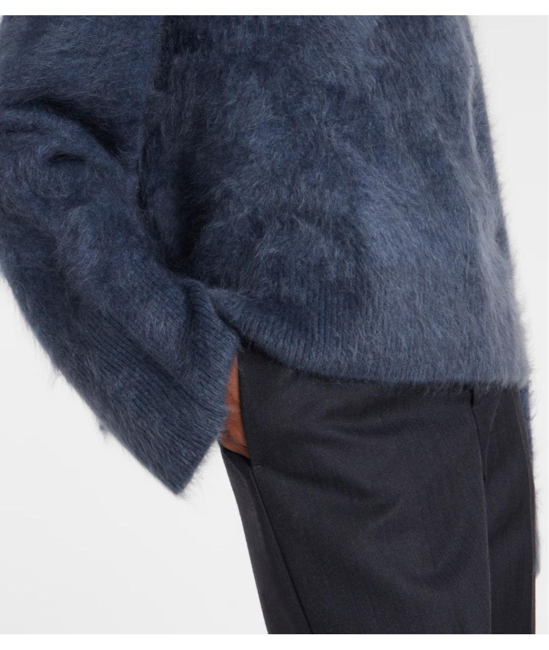 LISA YANG Темно-синий кашемировый джемпер / свитер, фото 4