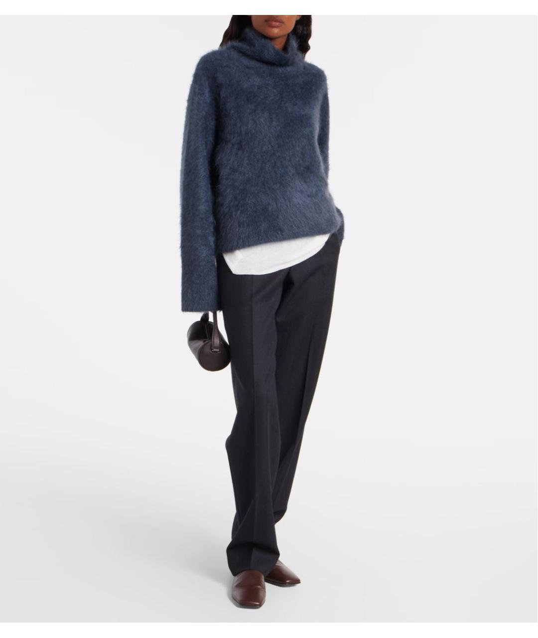 LISA YANG Темно-синий кашемировый джемпер / свитер, фото 2
